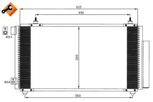 NRF 35576 Condenser, air conditioning